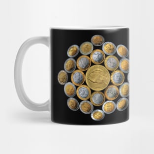 USA Twenty Dollars Coin - Surrounded by other Coins 1 Mug